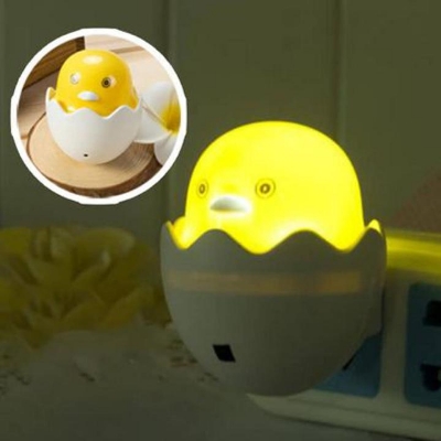 Picture of EU Plug Duck Mushroom Wall Socket Light-Control Sensor LED Night Light Bedroom lamp