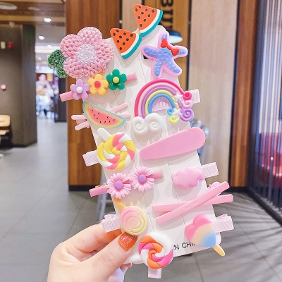 Picture of 14 Pcs Korean Hair Clip Set Baby Girl Hair Clip Set