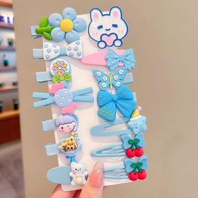 Picture of 14 Pcs Korean Hair Clip Set Baby Girl Hair Clip Set