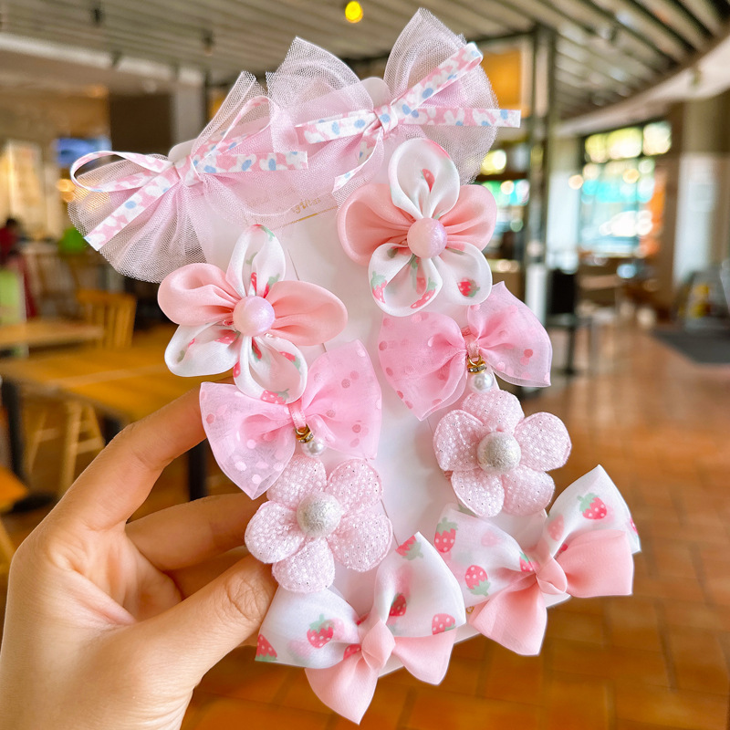 Picture of Dress Matching 10 Piece 1 Set Fabric hairpin Set