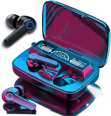 Picture of M19 TWS digital display bluetooth headset/with flashlight Earbuds TWS Earphone Touch Control Wireless Bluetooth 5.1 Headphones With Microphone Good effect and easy to use