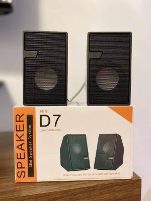 Picture of D7 Mini Multimedia Speaker Wired USB 2.0 Black