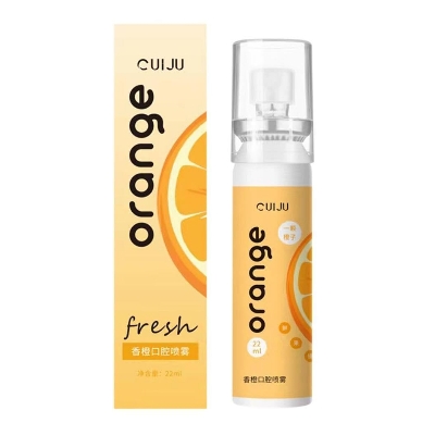 Picture of Oral Fresh Spray Mouth Freshener 6 Smell Fresh Breath Mouth Fruit Litchi Peach Grape Flavor Persistent Portable Oral Care
