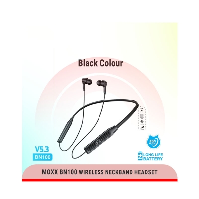 Picture of Moxx BN100 Neckband Bluetooth Headset BT5.3 Sports Headset IPX5 with Mic
