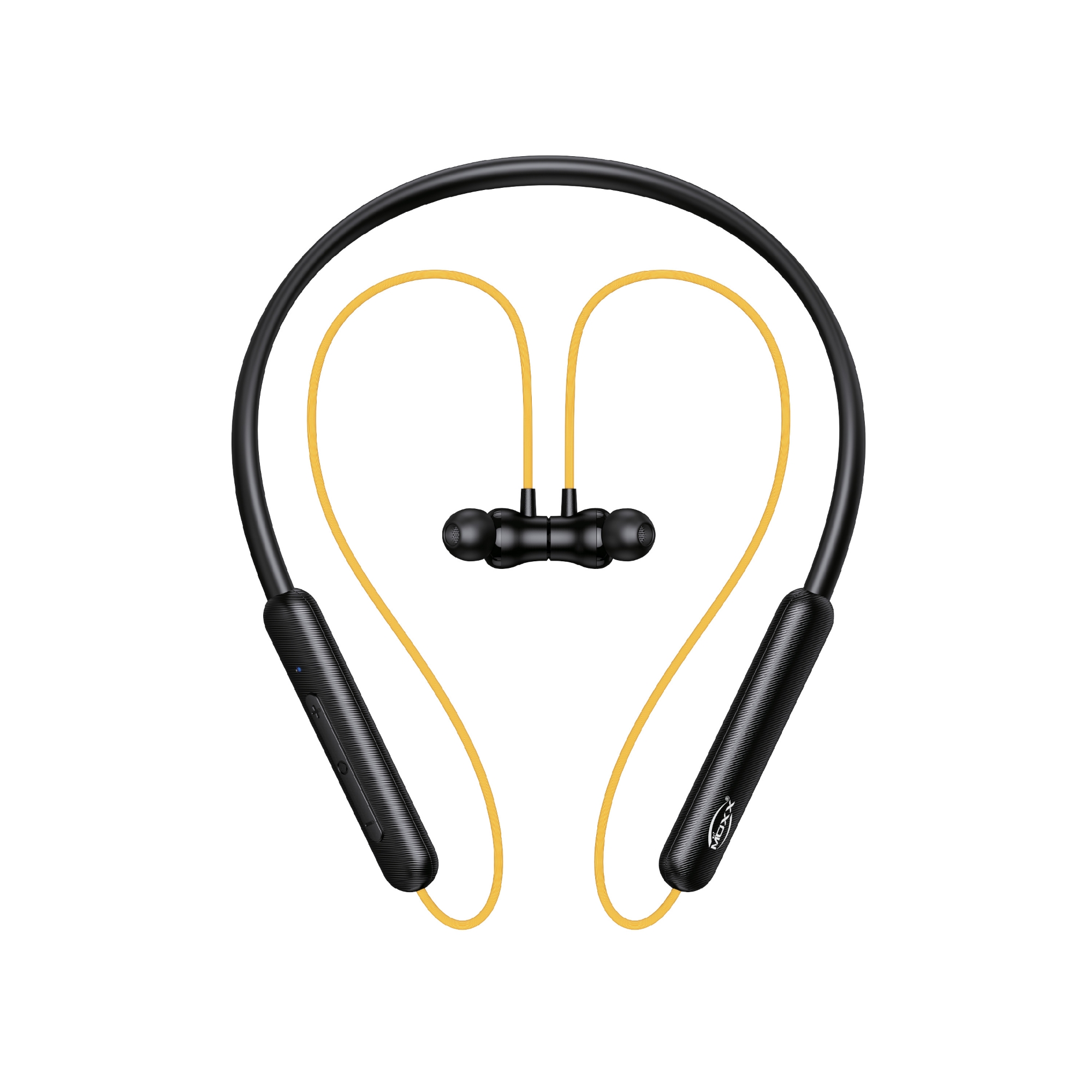 Picture of Moxx BN400 Neckband Bluetooth Headset BT5.3 , Voice Changer, HD Call, Magnetic Control - Bluetooth neckband - best neckband