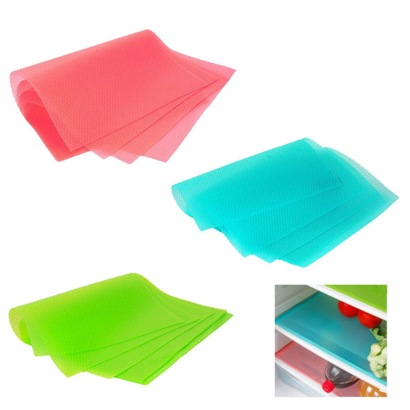 Picture of 3pcs Refrigerator Pad Antibacterial Antifouling Mildew Moisture Pad Waterproof Refrigerator Mats