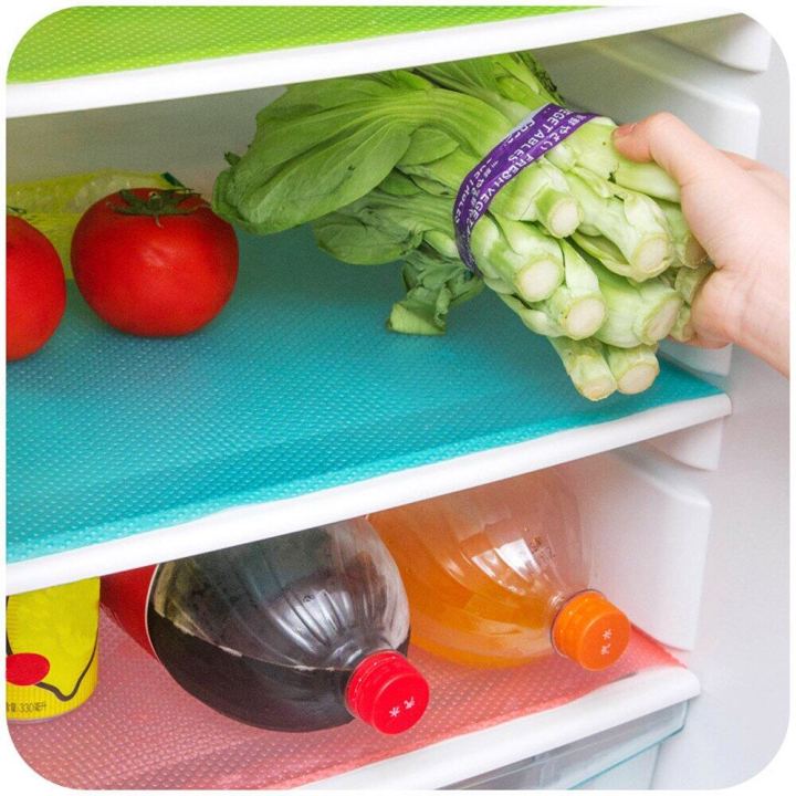Picture of 3pcs Refrigerator Pad Antibacterial Antifouling Mildew Moisture Pad Waterproof Refrigerator Mats