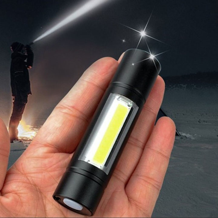Picture of Rechargeable Flashlight Torch LED USB Portable Torch 3 Modes Mini Camping Lighting Torch Light