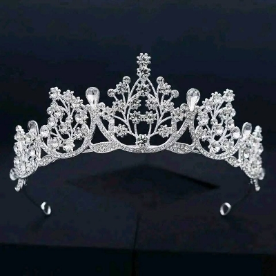 Picture of Elegant Wedding Bride Headwear - Crafted with Alloy and Rhinestone - Ideal for Parties, Daily Wear ,Weddings and Gifting