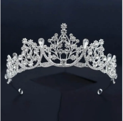 Picture of Elegant Wedding Bride Headwear - Crafted with Alloy and Rhinestone - Ideal for Parties, Daily Wear ,Weddings and Gifting