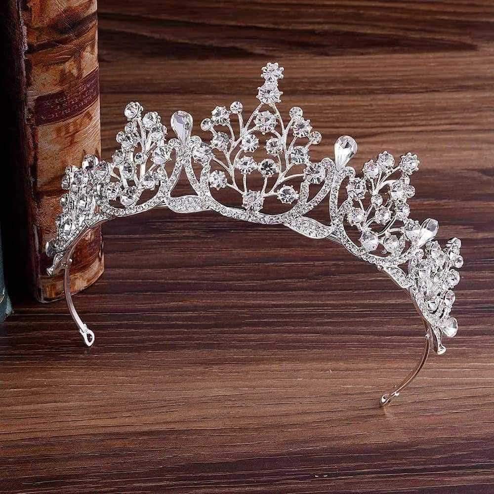 Picture of Elegant Wedding Bride Headwear - Crafted with Alloy and Rhinestone - Ideal for Parties, Daily Wear ,Weddings and Gifting