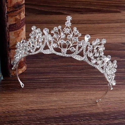 Picture of Elegant Wedding Bride Headwear - Crafted with Alloy and Rhinestone - Ideal for Parties, Daily Wear ,Weddings and Gifting