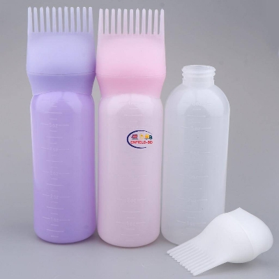 Picture of Multi-functional Hair Dyeing Treatment Oil Cream Shampoo Bottle Oil Coloring Dispensing Applicator Brush Tip Bottle
