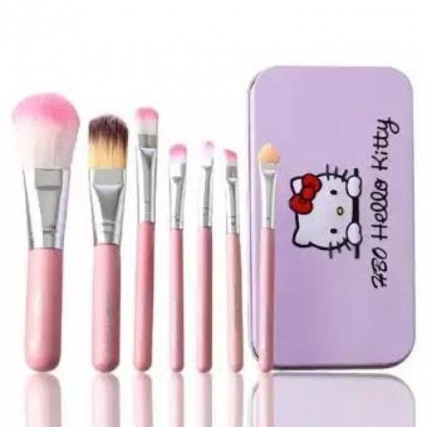 Picture of Hello Kitty Makeup Fever Mini Brush Set (Pink) 7pcs