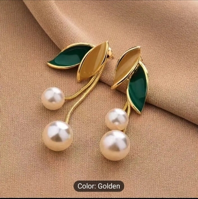 Picture of Trendsetter -Leaf Exquisite Jewelry Lightweight Long Lasting Ear Studs for Dating 1 Pair Women Stud Earrings- Inventive Choice