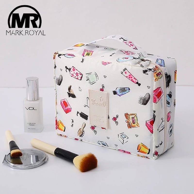 Picture of Waterproof Makeup organizer bag Multifunction Makeup Storage Bag Toiletries Cosmetic box Portable Female