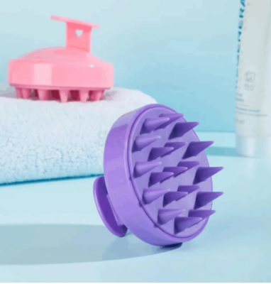 Picture of Hair Wash Brush Hair Scalp Massage Brush Silicone Head Anti Dandruff Shampoo Haircare Massager Comb