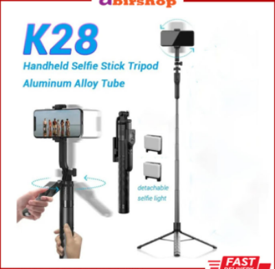 Picture of K28 Long Wireless Selfie Stick Tripod Stand for Mobile Phone Detachable Bluetooth Control Remote with Handeld Stabilizer For Smartphones TIKTOK Shooting Live