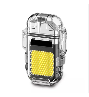 Picture of Waterproof Dual Arc Lighter With Cob Light And Type C Charging - Ideal For Outdoor Camping And Bbq