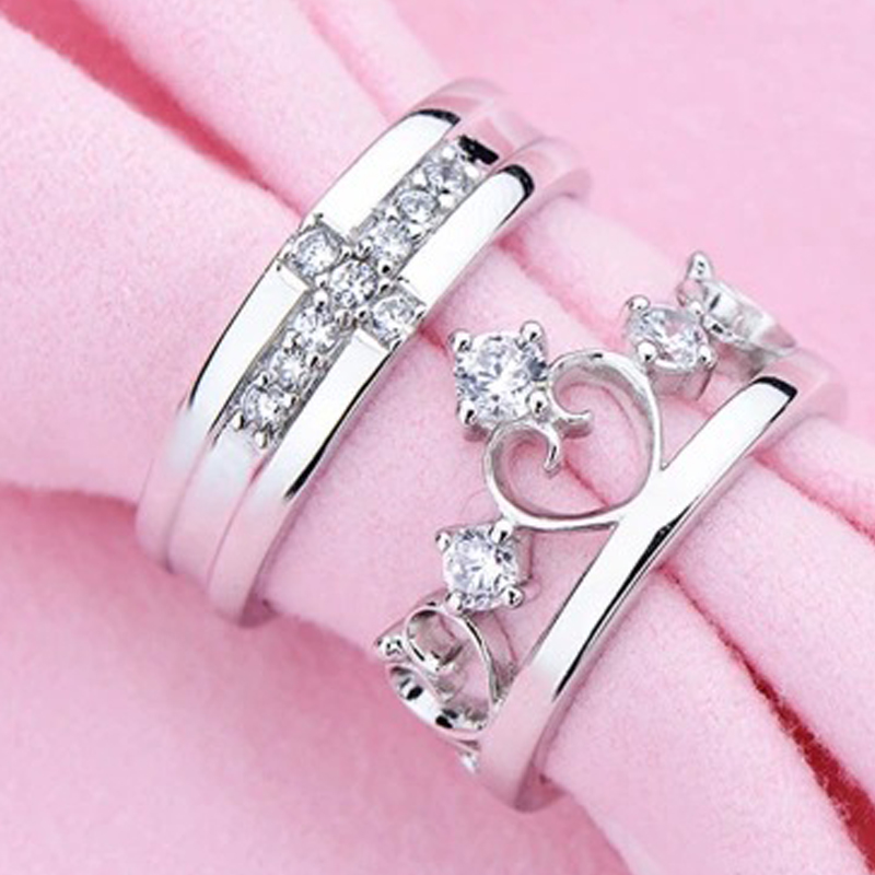 Picture of King and Queen Couple Ring Propose Ring Gift & Love Ring