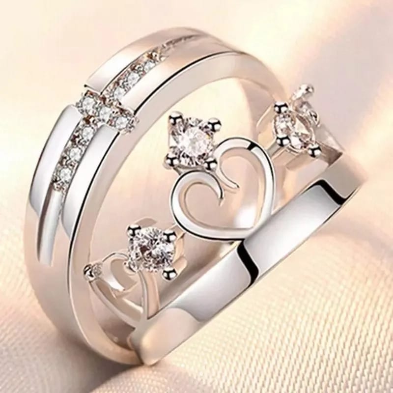 Picture of King and Queen Couple Ring Propose Ring Gift & Love Ring
