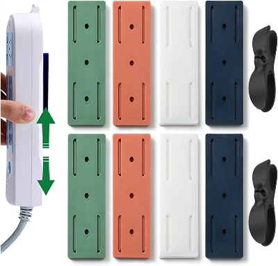 Picture of Socket Holder Plug Fixer Wall-mounted Power Strip Holders Sticker Holder