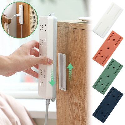 Picture of Socket Holder Plug Fixer Wall-mounted Power Strip Holders Sticker Holder