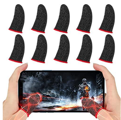 Picture of 5 Pair(10 Pcs) Mobile Finger Sleeve/Press Trigger Game Controller Sweatproof Gloves for Mobile Gaming / Finger Sleeves