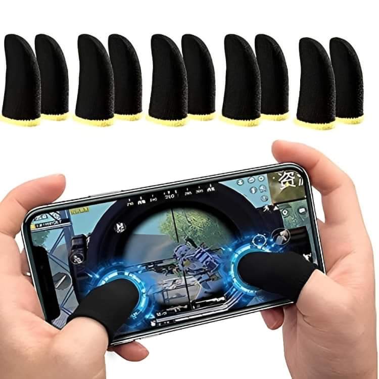 Picture of 5 Pair(10 Pcs) Mobile Finger Sleeve/Press Trigger Game Controller Sweatproof Gloves for Mobile Gaming / Finger Sleeves