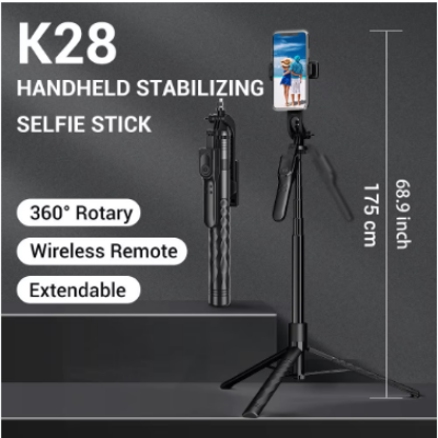 Picture of Premium Handheld Stabilizing K28 SELFIE STICK TRIPOD (5 Foot) 360 degrees Rotation with remote