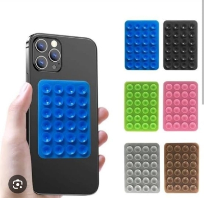 Picture of Strong Grip Silicone Phone Holder – Adhesive Suction Mount, Anti-Slip Hands-Free Stand  Multicolor
