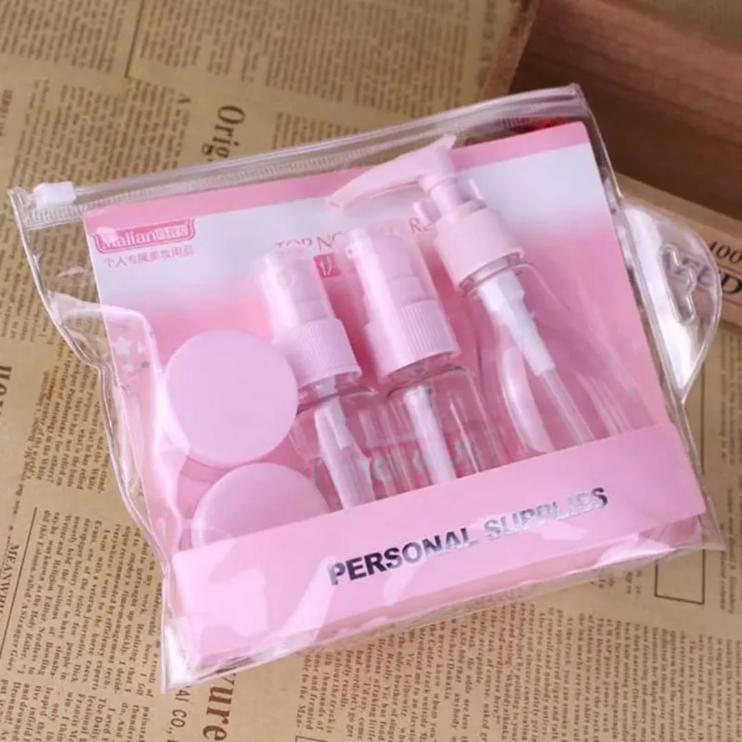 Picture of 6 Pcs Travel Makeup Bottle Set with funnel