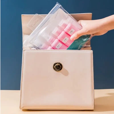 Picture of 6 Pcs Travel Makeup Bottle Set with funnel