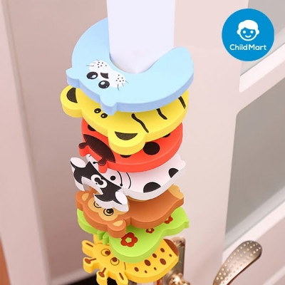 Picture of 2pcs Baby Safety Door Lock, Door Stopper Cartoon For Baby Protector Kids Finger Protector
