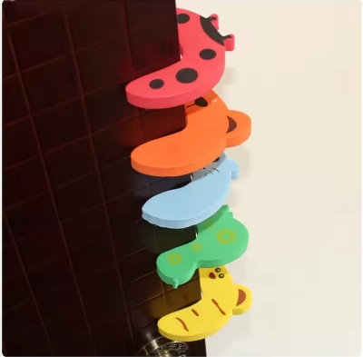 Picture of 2pcs Baby Safety Door Lock, Door Stopper Cartoon For Baby Protector Kids Finger Protector