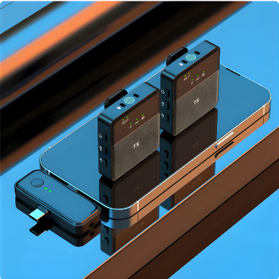 Picture of SX9 Wireless Microphone for Type C & 3.5mm Dual Microphone