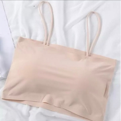 Picture of Comfortable Slim belt stylish pad removable Ice Silk Slim Strap Padded Bra-One piece Bra For Girls