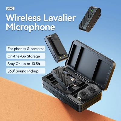 Picture of Ulanzi A100 Wireless Lavalier Mic – Perfect for Vlogging & Streaming