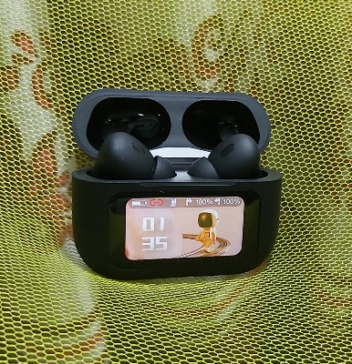 Picture of Airpods A9 Pro Touch Screen Display with ANC ENC TWS Earbuds