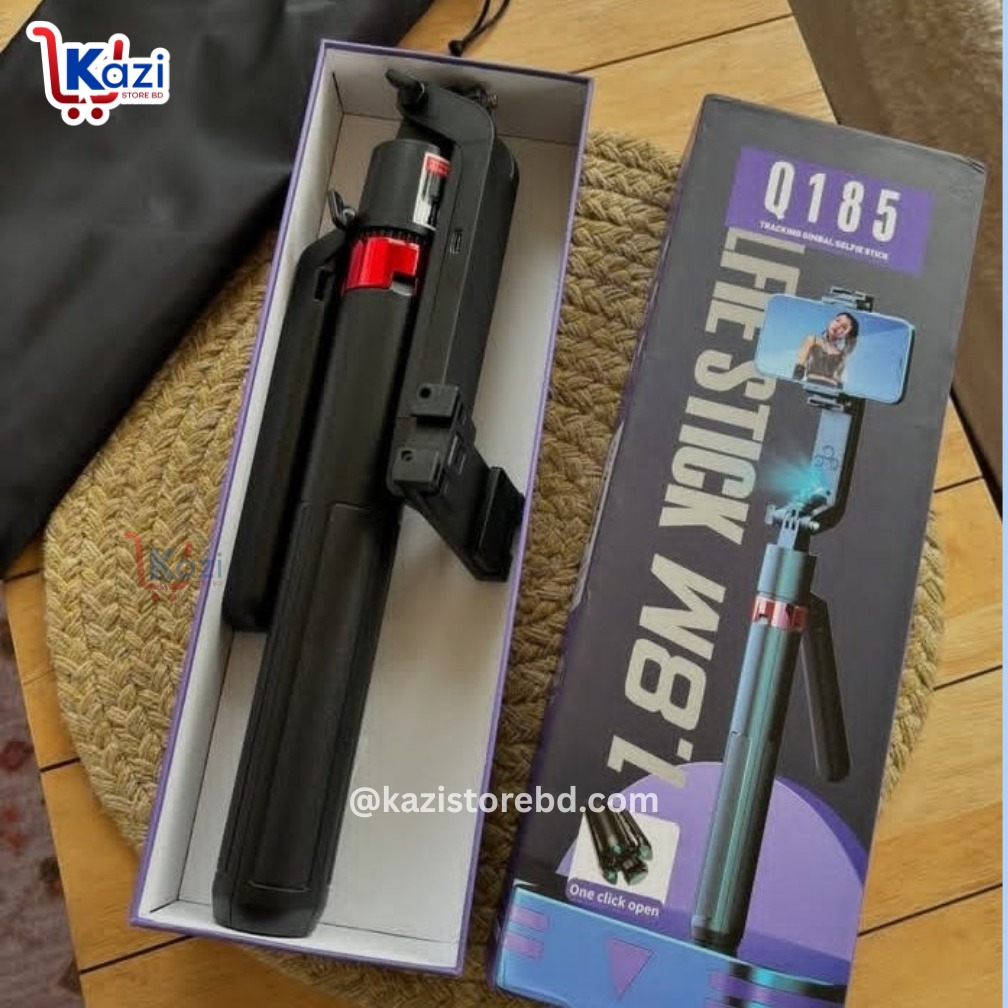 Picture of Q185 Auto Face Tracking Tripod Selfie Stick with Wireless Remote Control Smart Auto AI Tracking Stabilizer Gimbal (5.8) foot