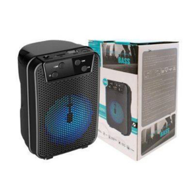 Picture of Bluetooth Speaker With RGB Light Gts-1345 Rechargeable Extra Bass Wireless Portable Speaker Mini Style 3 Inch