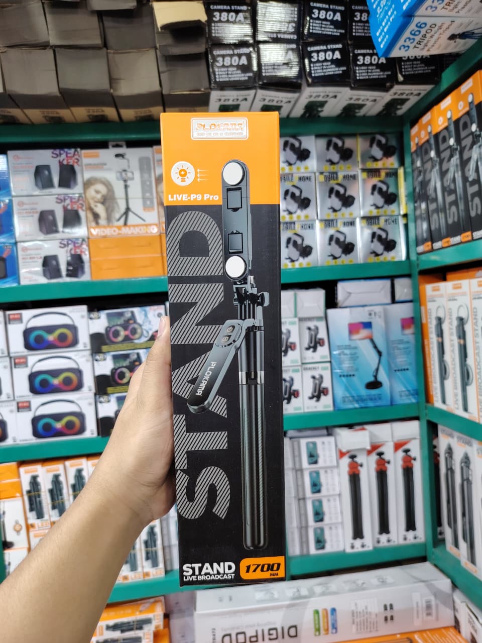 Picture of PLOKAMA P9 Pro LED Tongsis Tripod Bluetooth Selfie Stick