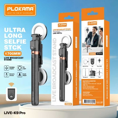 Picture of Plokama K9 Pro Double LED Selfie Stick Tripod