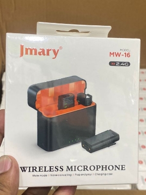 Picture of Jmary MW-16 2..4G Wireless Dual 3 in 1 Wireless Lapel Microphone For 3 in 1 Mic For iPhone Mobile & Camera