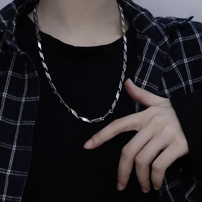 Picture of Rice Chain for Men and Women - Chain Silver 