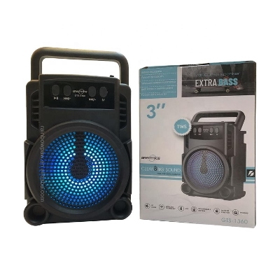 Picture of Bluetooth Speaker Gts-1360 Rechargeable Extra Bass Wireless Portable Speaker Mini