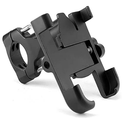 Picture of Metal Bike Mobile Holder For mobile phone bracket motorcycle bicycle takeaway rider -Black Easy to Use and Maintain C1