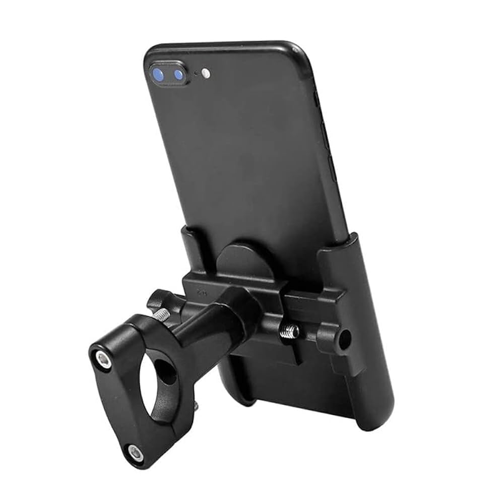Picture of Metal Bike Mobile Holder For mobile phone bracket motorcycle bicycle takeaway rider -Black Easy to Use and Maintain C1