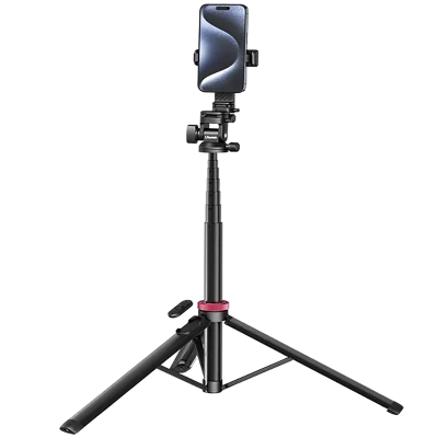 Picture of Ulanzi MT-78 Black Quick-Release Tripod with Cold Shoe Mount & Wireless Remote for Smartphones & Cameras