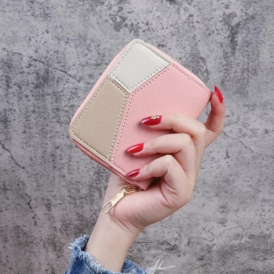 Picture of Wallet for Women Cute Leather Coin Purse for Girls Small Tassel Card Holder Pink 